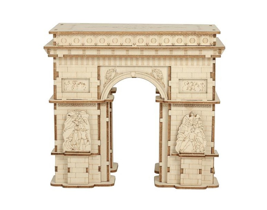 3D Puzzles Hands Craft US, Inc. | 3D Modern Wooden Puzzle | Arc De Triomphe, 118 Pcs.