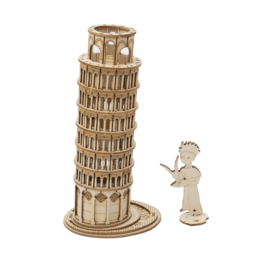 3D Puzzles Hands Craft US, Inc. | 3D Wooden Puzzle: The Little Prince And Leaning Tower Of Pisa