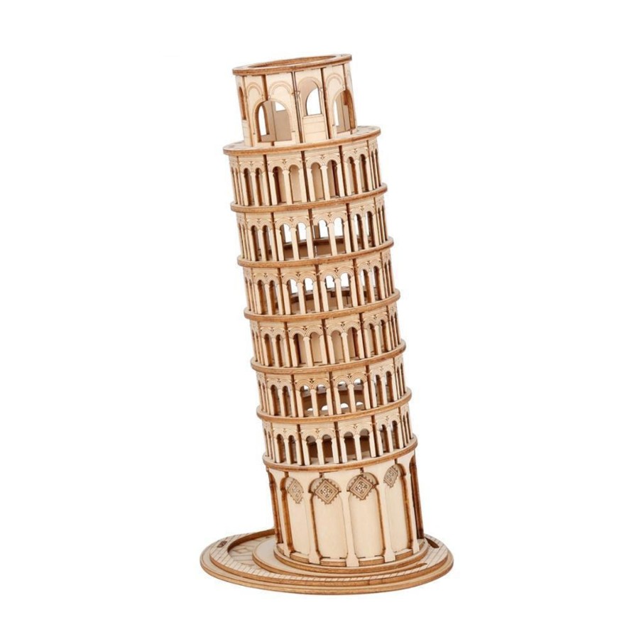 3D Puzzles Hands Craft US, Inc. | 3D Wooden Puzzle: Leaning Tower Of Pisa