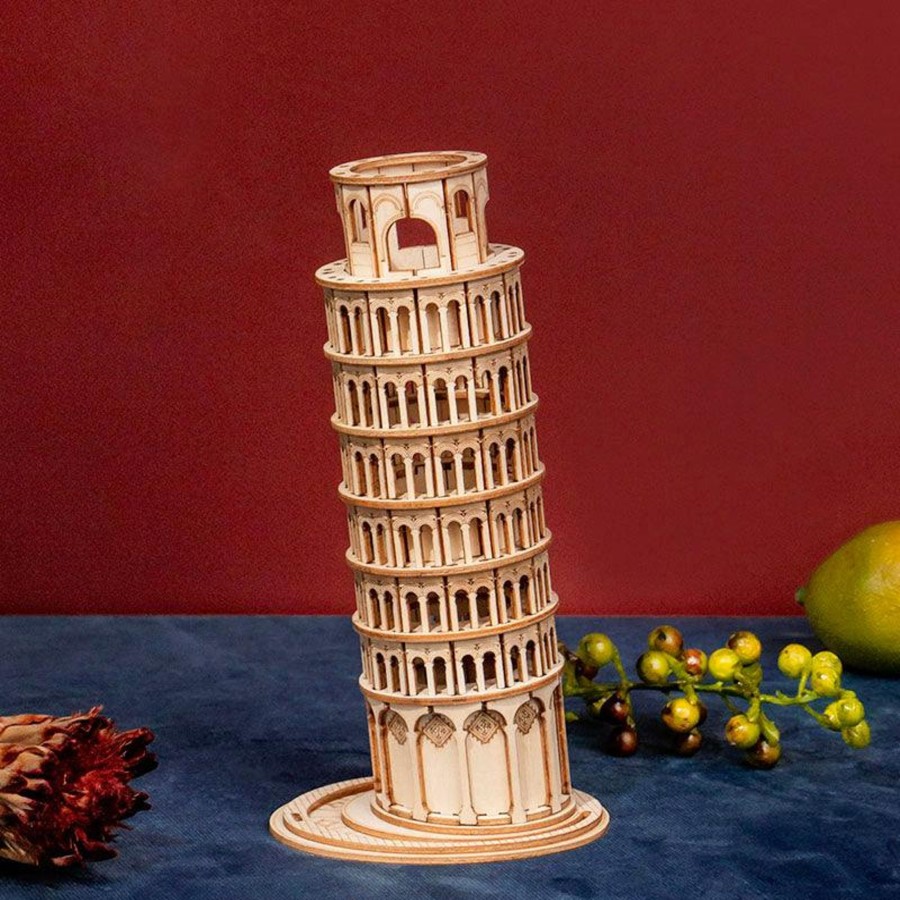 3D Puzzles Hands Craft US, Inc. | 3D Wooden Puzzle: Leaning Tower Of Pisa