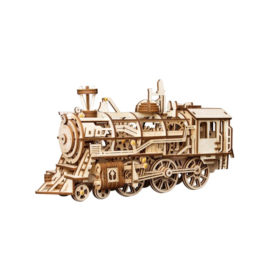 3D Puzzles Hands Craft US, Inc. | 3D Mechanical Wooden Puzzle: Locomotive (Train)