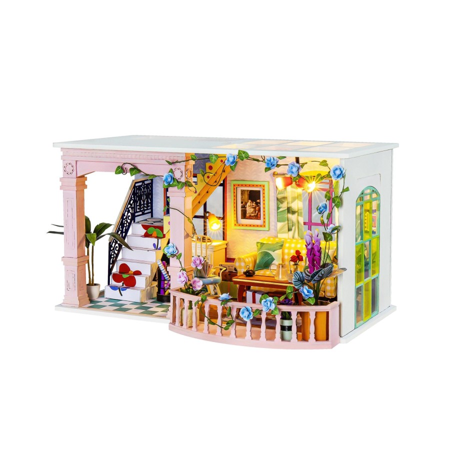 Diy Miniatures Kits Hands Craft US, Inc. | Diy Miniature Dollhouse Kit | Sweet Patio