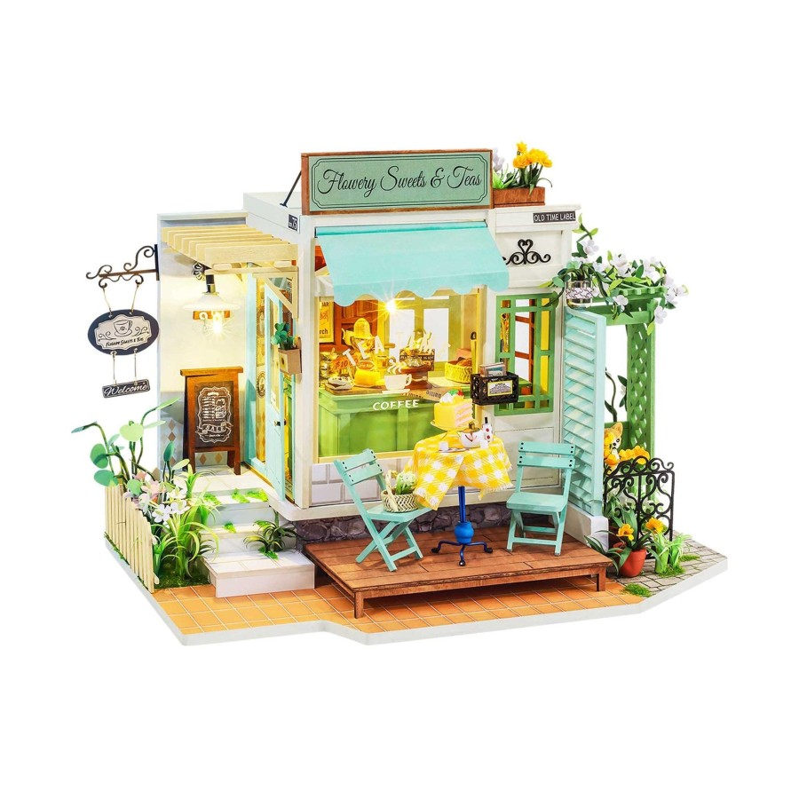 Diy Miniatures Kits Hands Craft US, Inc. | Diy Miniature Model Kit | Flowery Sweets & Teas