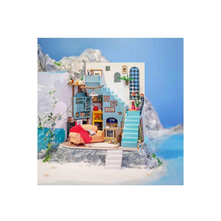 Diy Miniatures Kits Hands Craft US, Inc. | Diy Miniature Dollhouse Kit | Joy'S Living Room