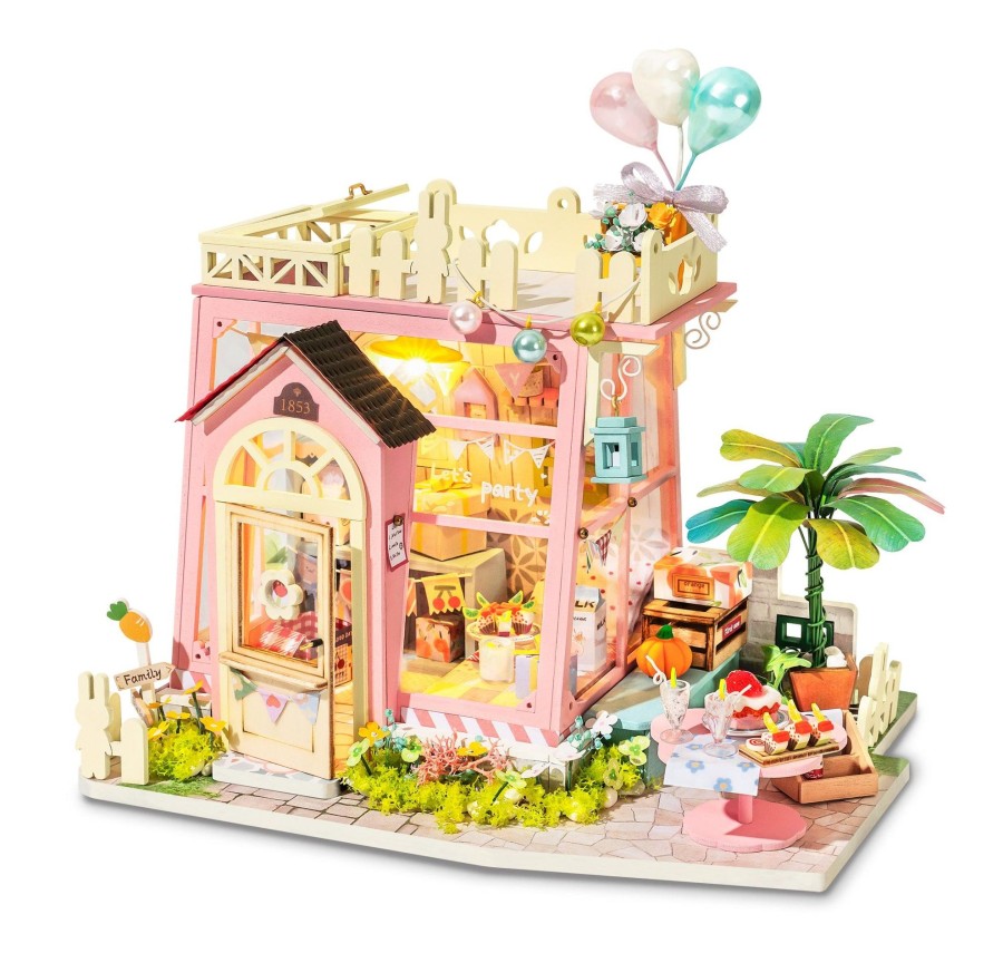 Diy Miniatures Kits Hands Craft US, Inc. | Diy Miniature Dollhouse Kit | Holiday Party Time