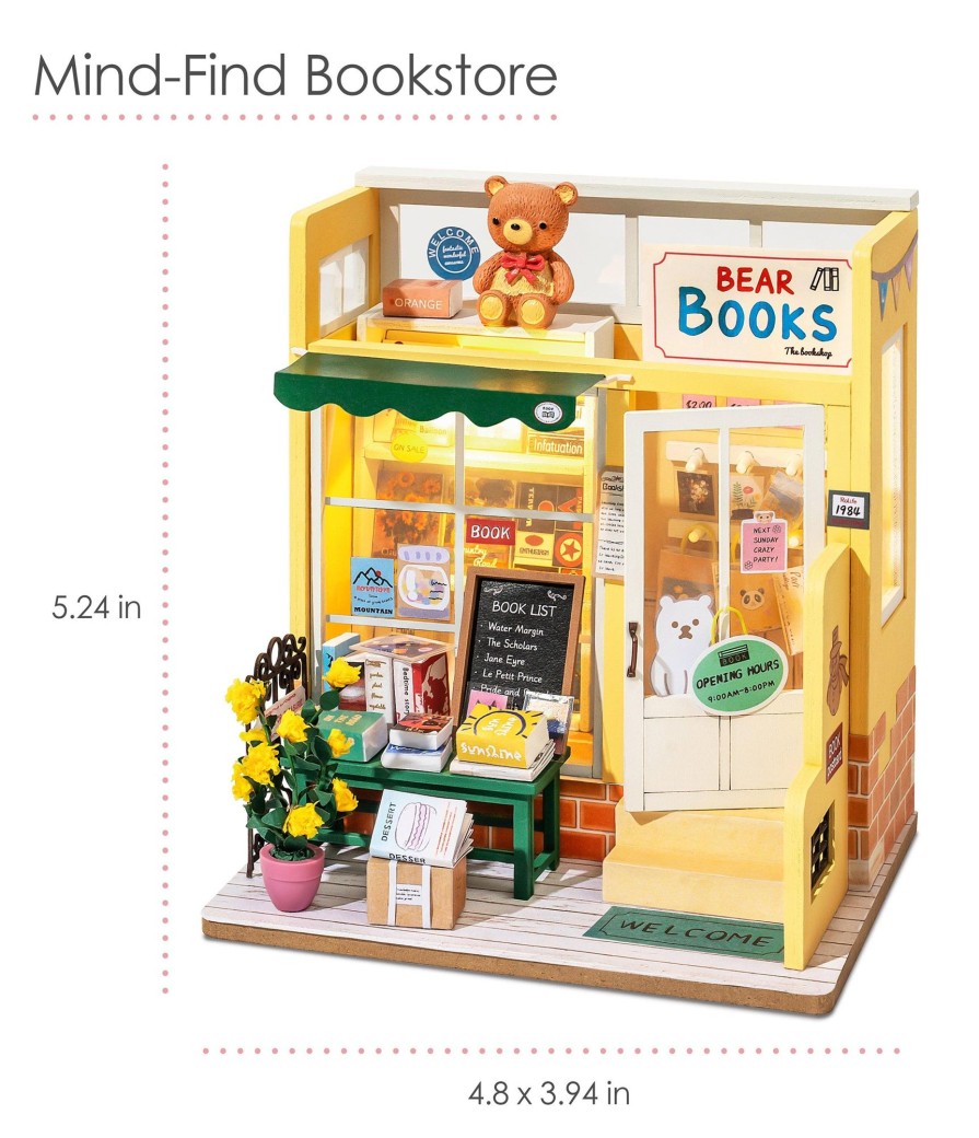 Diy Miniatures Kits Hands Craft US, Inc. | Diy Miniature Dollhouse Kit | Mind-Find Bookstore