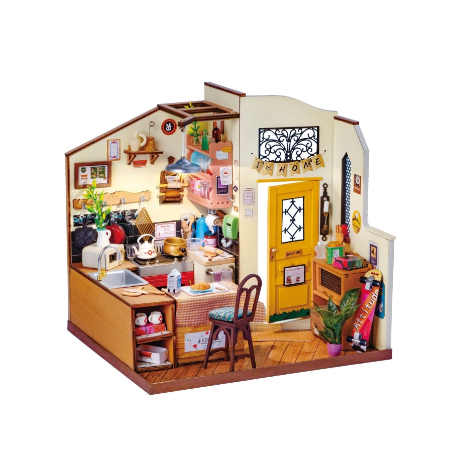 Diy Miniatures Kits Hands Craft US, Inc. | Diy Miniature Dollhouse Kit | Homey Kitchen