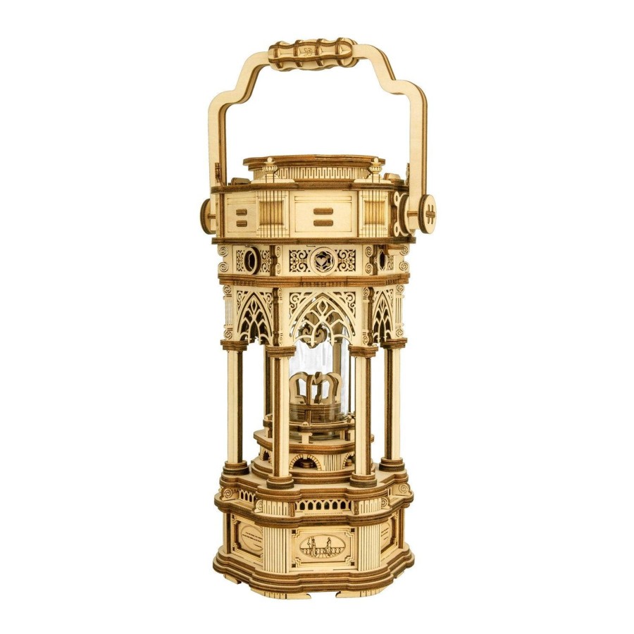 3D Puzzles Hands Craft US, Inc. | 3D Wooden Puzzle Music Box | Victorian Lantern With Led Light