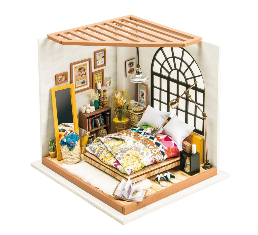 Diy Miniatures Kits Hands Craft US, Inc. | Diy Miniature Dollhouse Kit | Alice'S Dreamy Bedroom