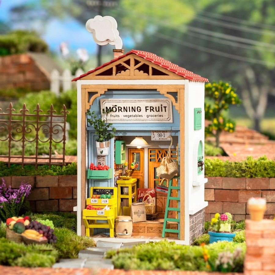 Diy Miniatures Kits Hands Craft US, Inc. | Diy Miniature Model Kit: Morning Fruit Store