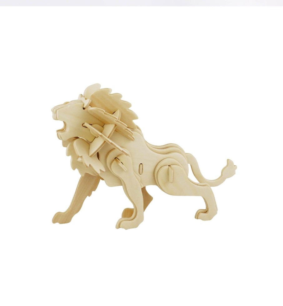 3D Puzzles Hands Craft US, Inc. | Diy 3D Wooden Puzzle: Lion