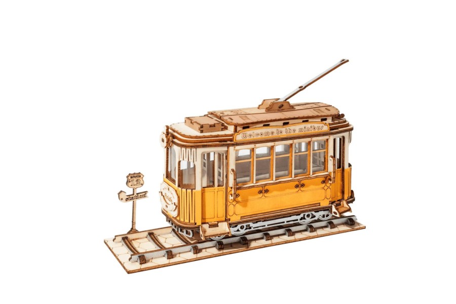 3D Puzzles Hands Craft US, Inc. | 3D Modern Wooden Puzzle | Tramcar