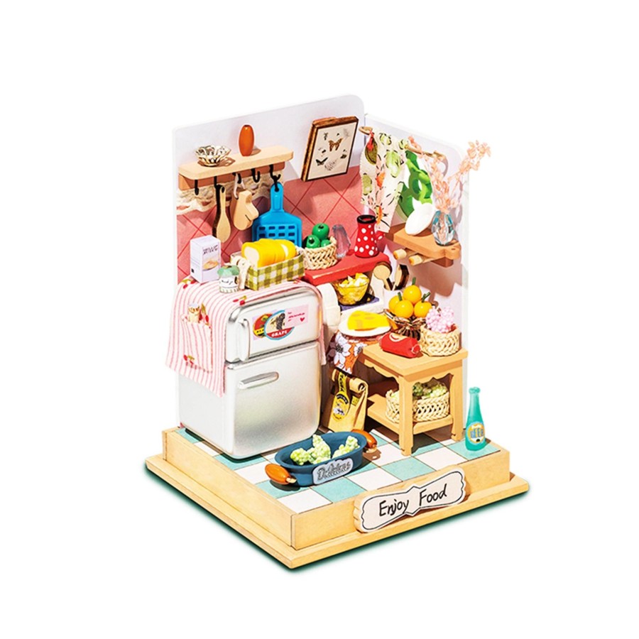 Diy Miniatures Kits Hands Craft US, Inc. | Diy Miniature Dollhouse Kit | Taste Life (Kitchen)