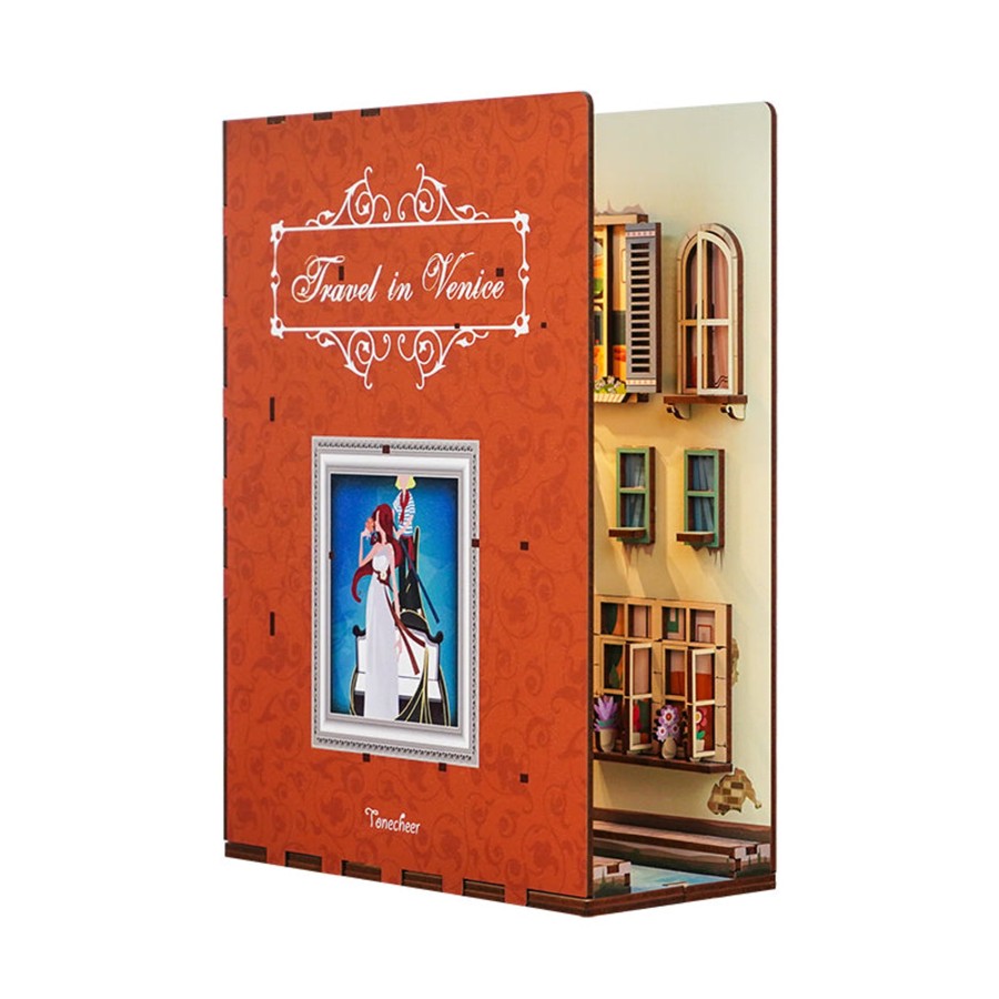 Diy Miniatures Kits Hands Craft | Diy Miniature Kit Book-Nook: Travel In Venice