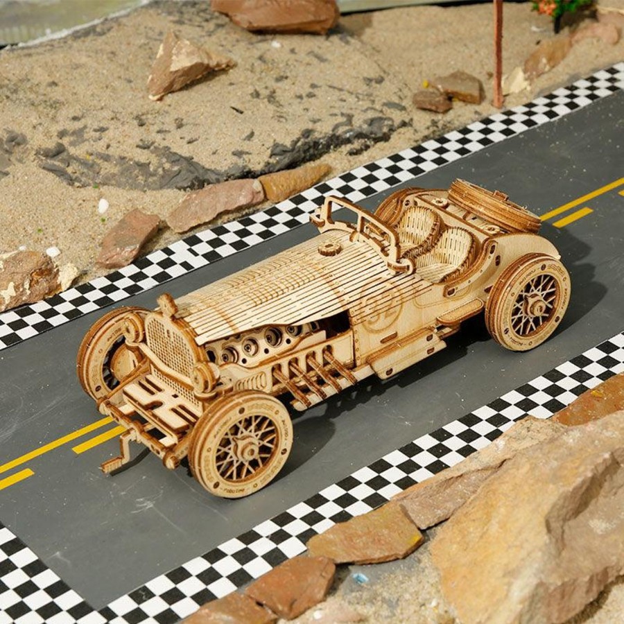 3D Puzzles Hands Craft US, Inc. | 3D Wooden Puzzle: Grand Prix Car Scale Model