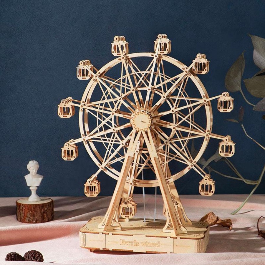 3D Puzzles Hands Craft US, Inc. | 3D Modern Wooden Puzzle Music Box | Ferris Wheel