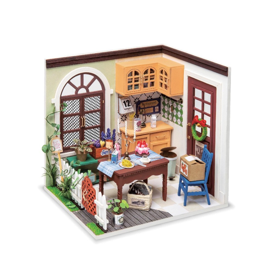 Diy Miniatures Kits Hands Craft US, Inc. | Diy Miniature Dollhouse Kit | Mrs Charlie'S Dining Room