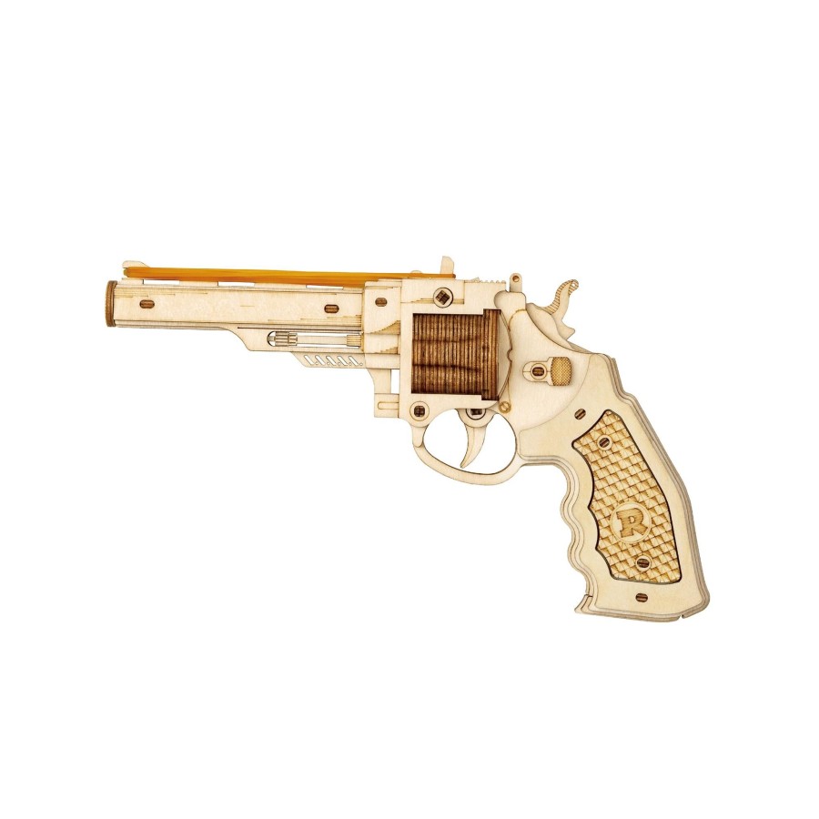 3D Puzzles Hands Craft US, Inc. | 3D Wooden Puzzle: Corsac M60 Rubber Band Gun