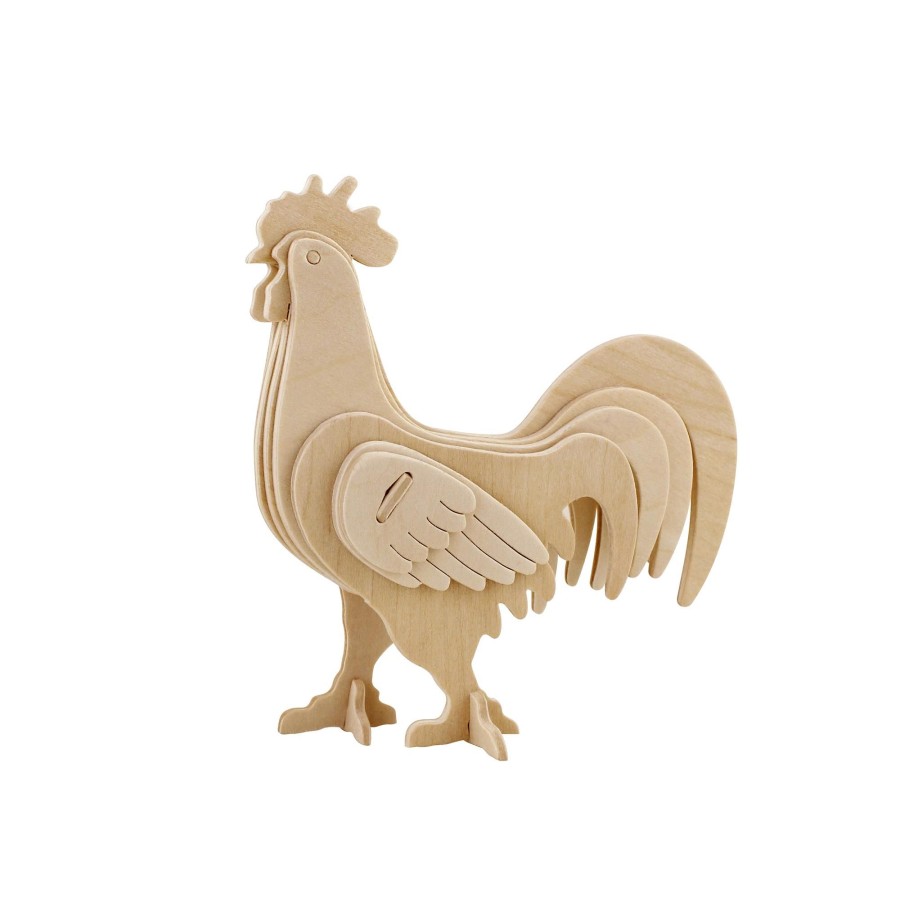 3D Puzzles Hands Craft US, Inc. | 3D Classic Wooden Puzzle | Rooster