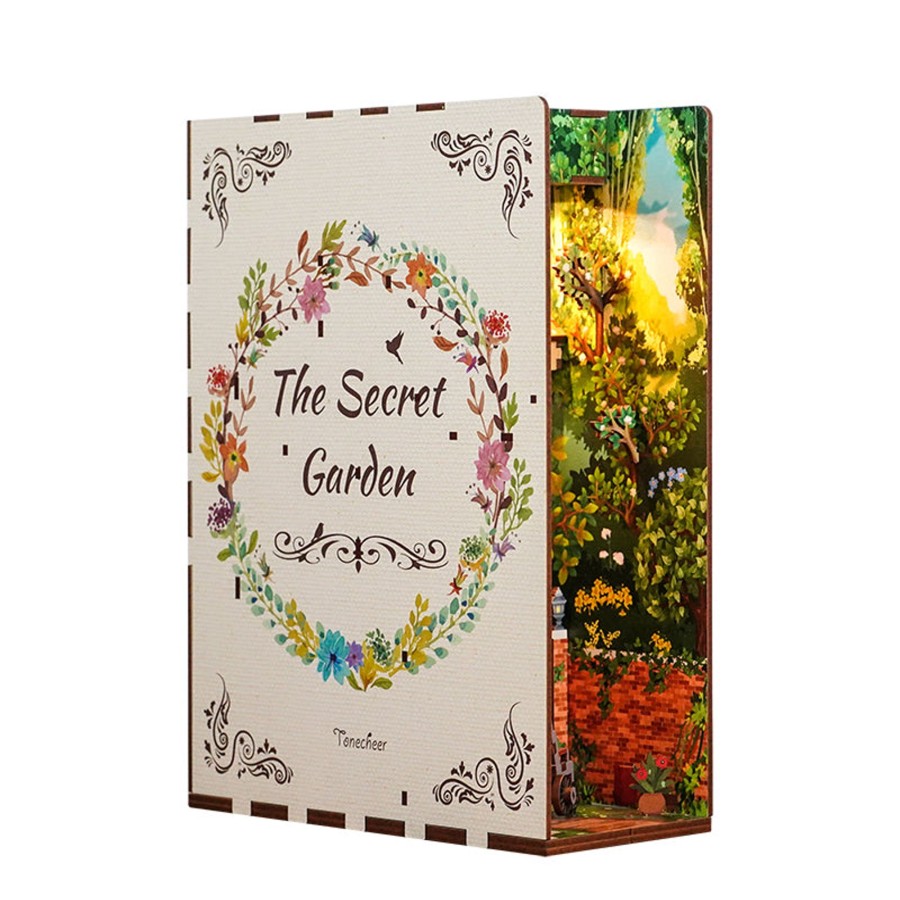 Diy Miniatures Kits Hands Craft | Diy Miniature Kit Book-Nook: Secret Garden