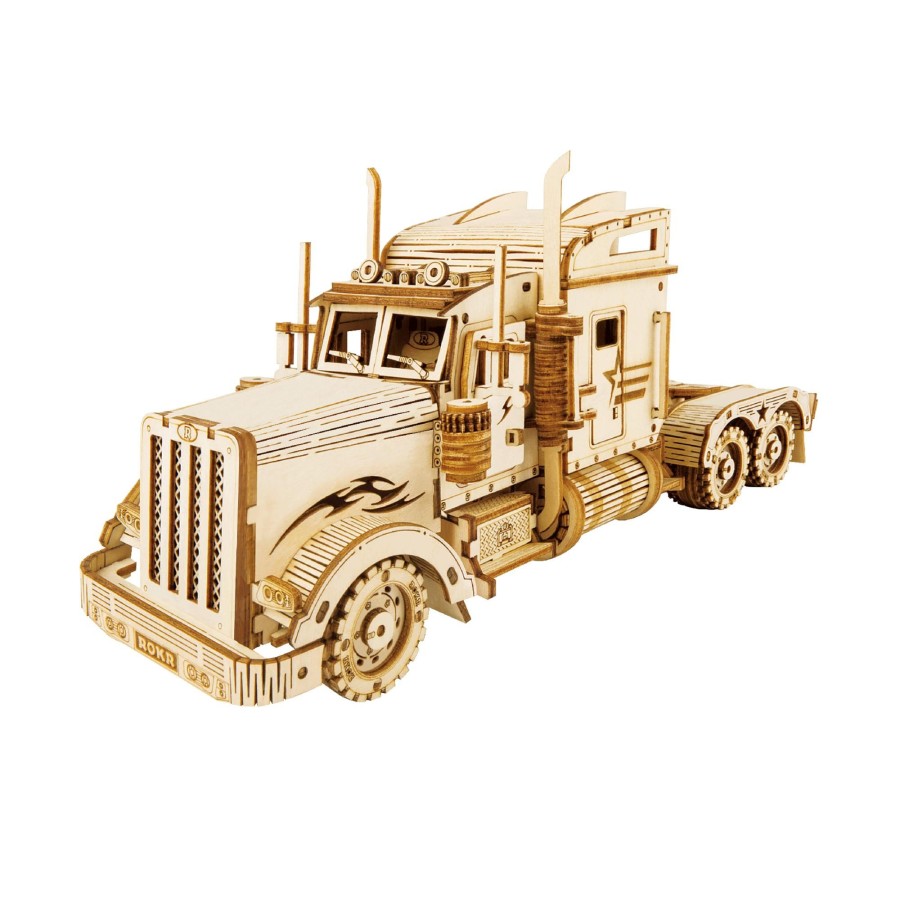 3D Puzzles Hands Craft US, Inc. | 3D Wooden Puzzle: Semi-Truck Scale Model