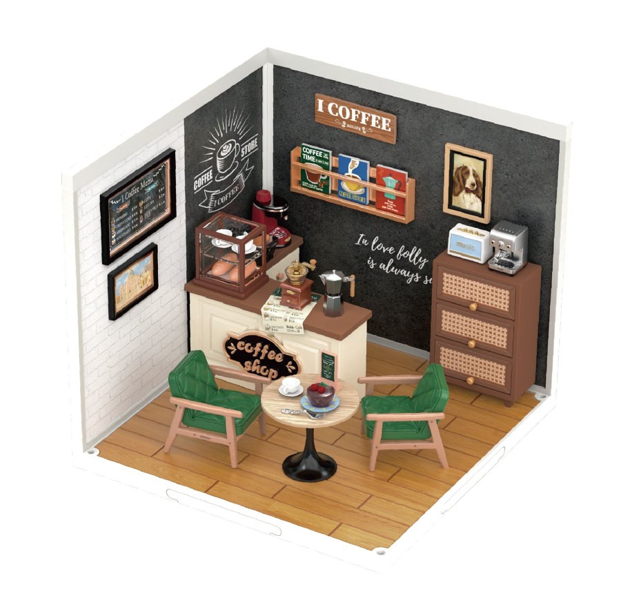 Diy Miniatures Kits Hands Craft US, Inc. | Diy Miniature Dollhouse Kit | Breezy Time Cafe