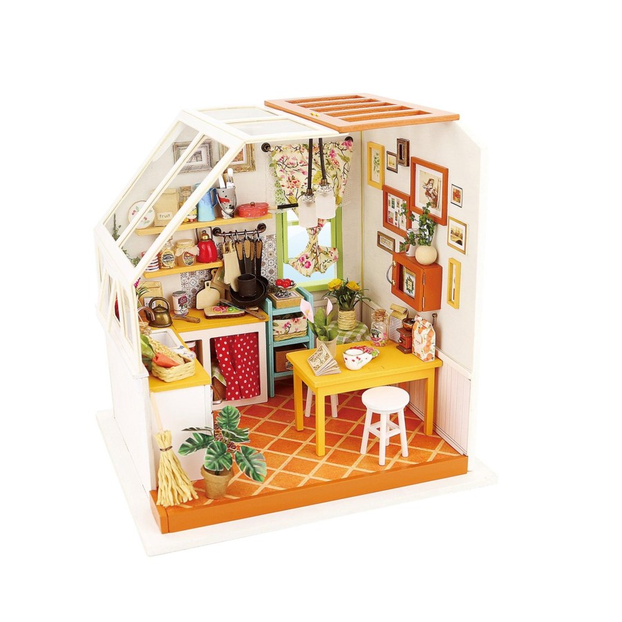 Diy Miniatures Kits Hands Craft US, Inc. | Hands Craft Diy Miniature Dollhouse Kit | Jason'S Kitchen