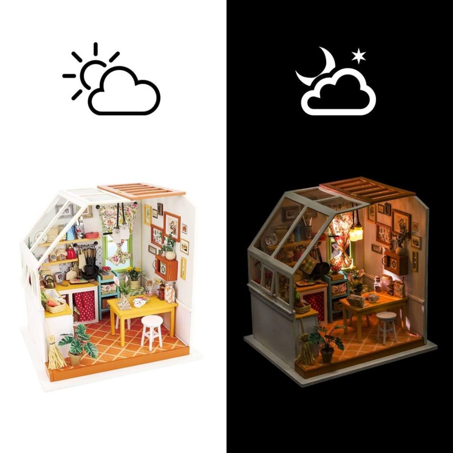 Diy Miniatures Kits Hands Craft US, Inc. | Hands Craft Diy Miniature Dollhouse Kit | Jason'S Kitchen