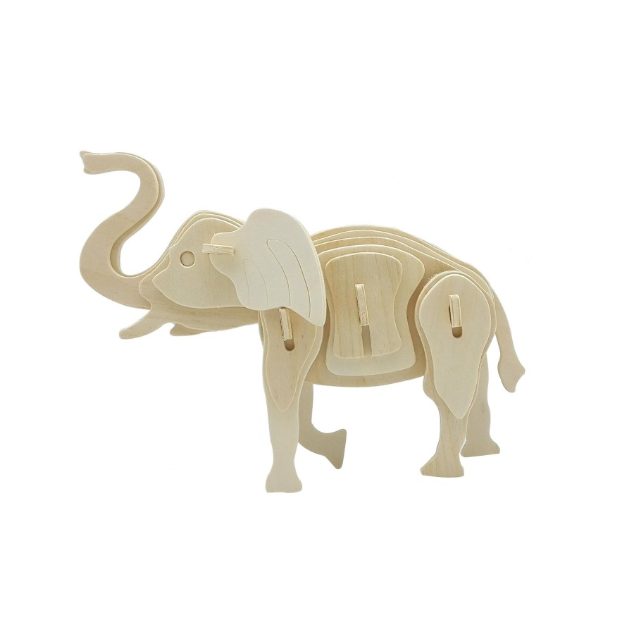 3D Puzzles Hands Craft US, Inc. | 3D Classic Wooden Puzzle | Elephant