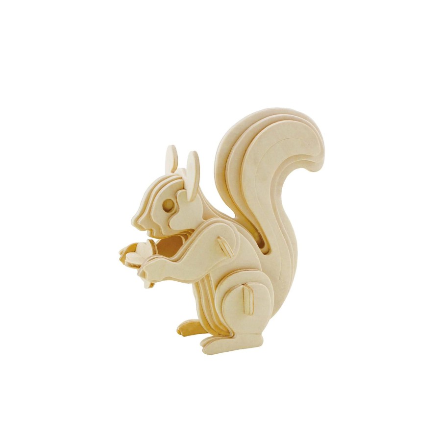 3D Puzzles Hands Craft US, Inc. | 3D Classic Wooden Puzzle | Squirrel