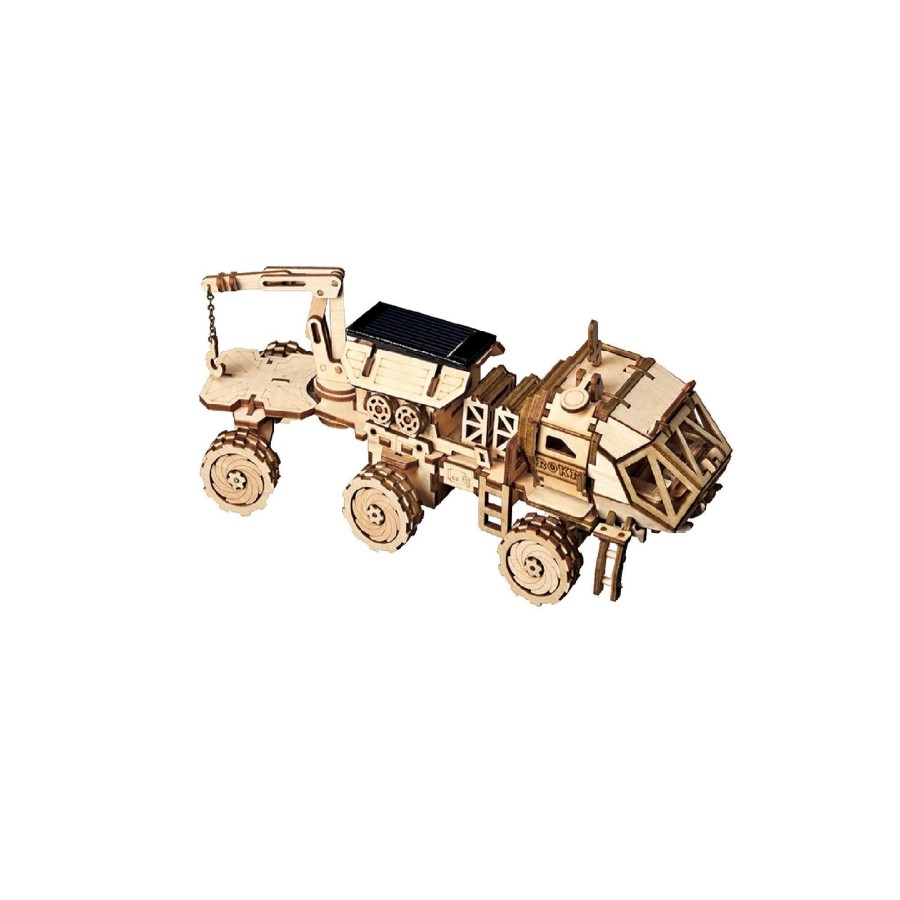 3D Puzzles Hands Craft US, Inc. | 3D Mechanical Wooden Puzzle: Solar-Powered Navitas Rover