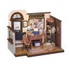 Diy Miniatures Kits Hands Craft | Diy Miniature Dollhouse Kit | Mose'S Detective Agency