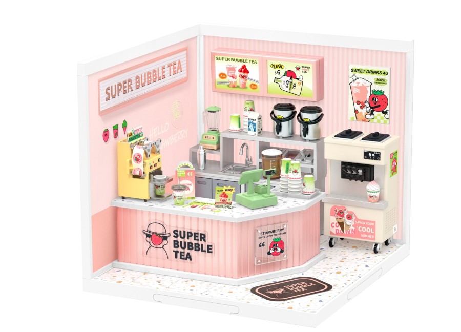 Diy Miniatures Kits Hands Craft US, Inc. | Diy Miniature Dollhouse Kit | Double Joy Bubble Tea