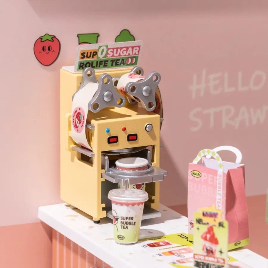 Diy Miniatures Kits Hands Craft US, Inc. | Diy Miniature Dollhouse Kit | Double Joy Bubble Tea