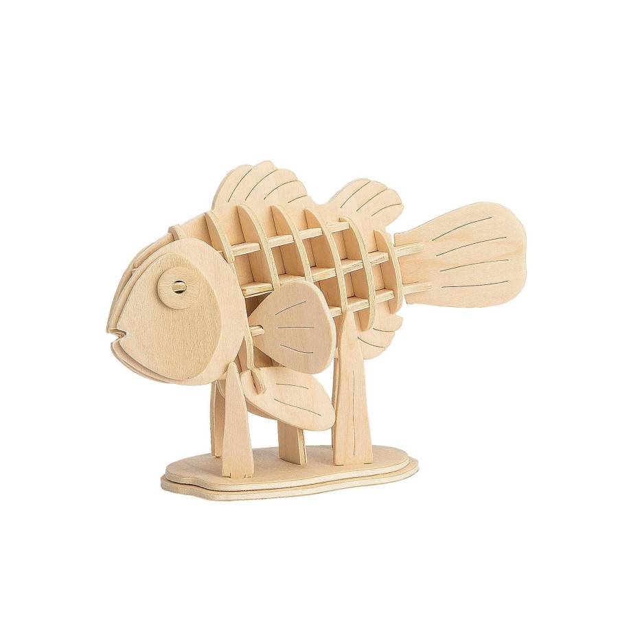 3D Puzzles Hands Craft US, Inc. | 3D Classic Wooden Puzzle: Clownfish