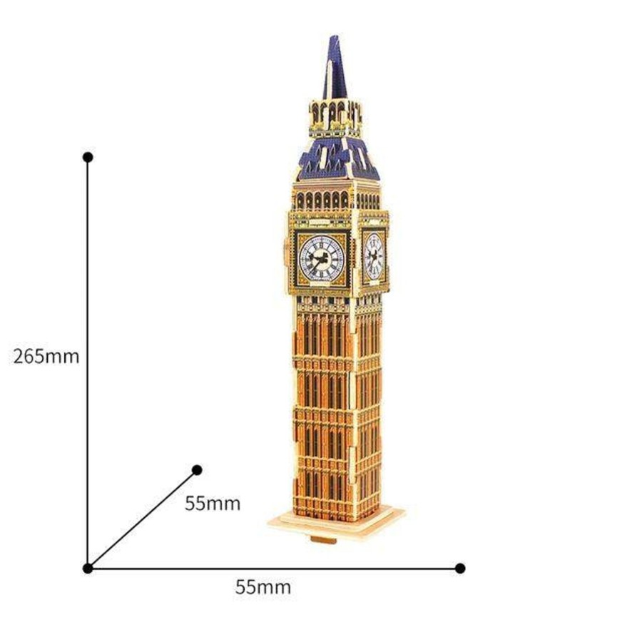 3D Puzzles Hands Craft US, Inc. | 3D Classic Wooden Puzzle | Big Ben