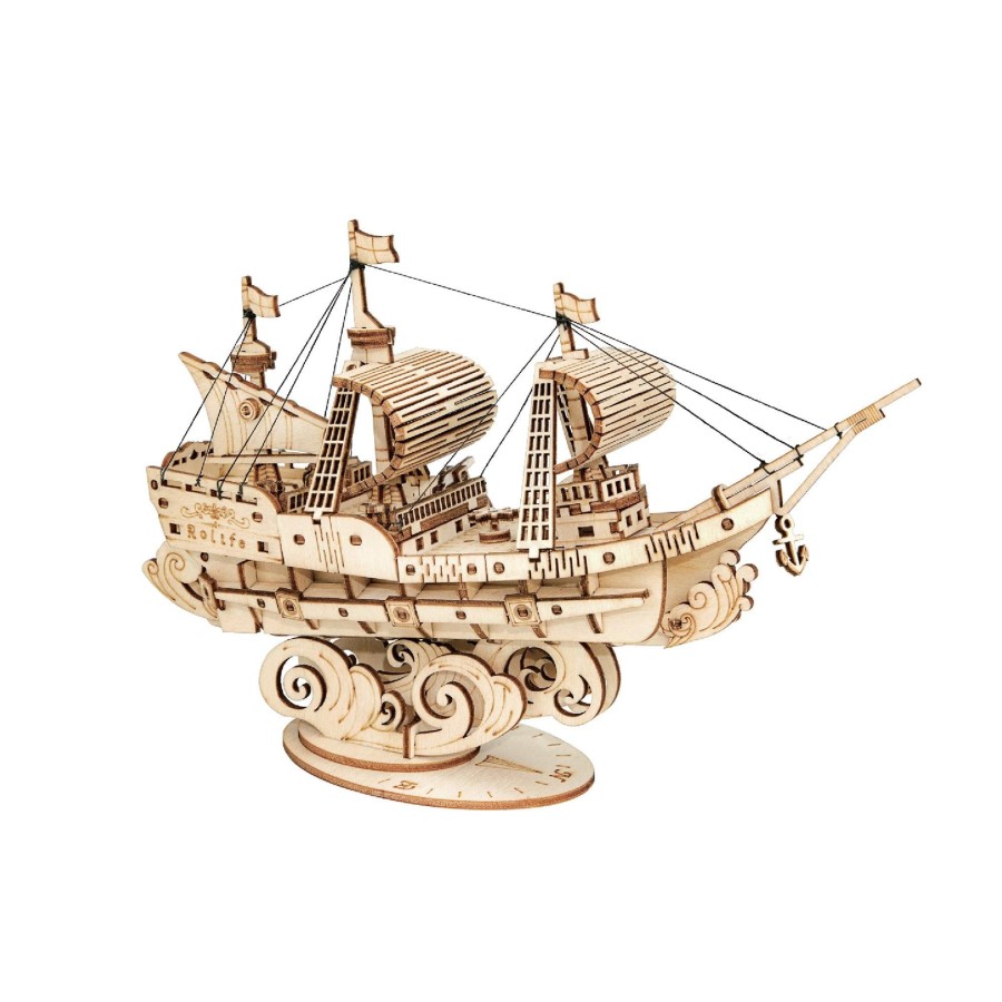 3D Puzzles Hands Craft US, Inc. | 3D Wooden Puzzle: Sailing Ship