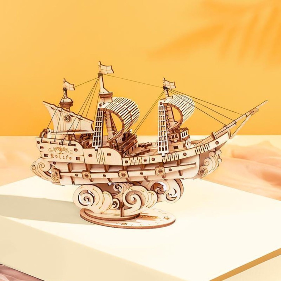 3D Puzzles Hands Craft US, Inc. | 3D Wooden Puzzle: Sailing Ship