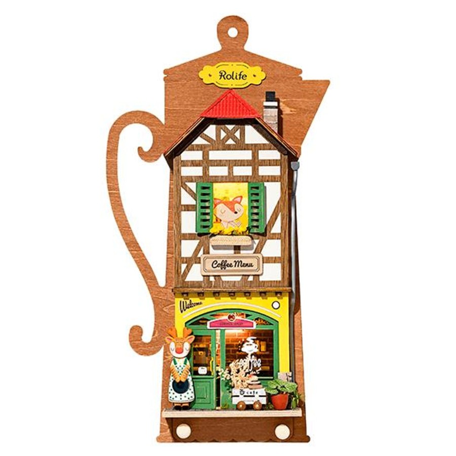 Diy Miniatures Kits Hands Craft US, Inc. | Wall Hanging Kit: Lazy Coffee House