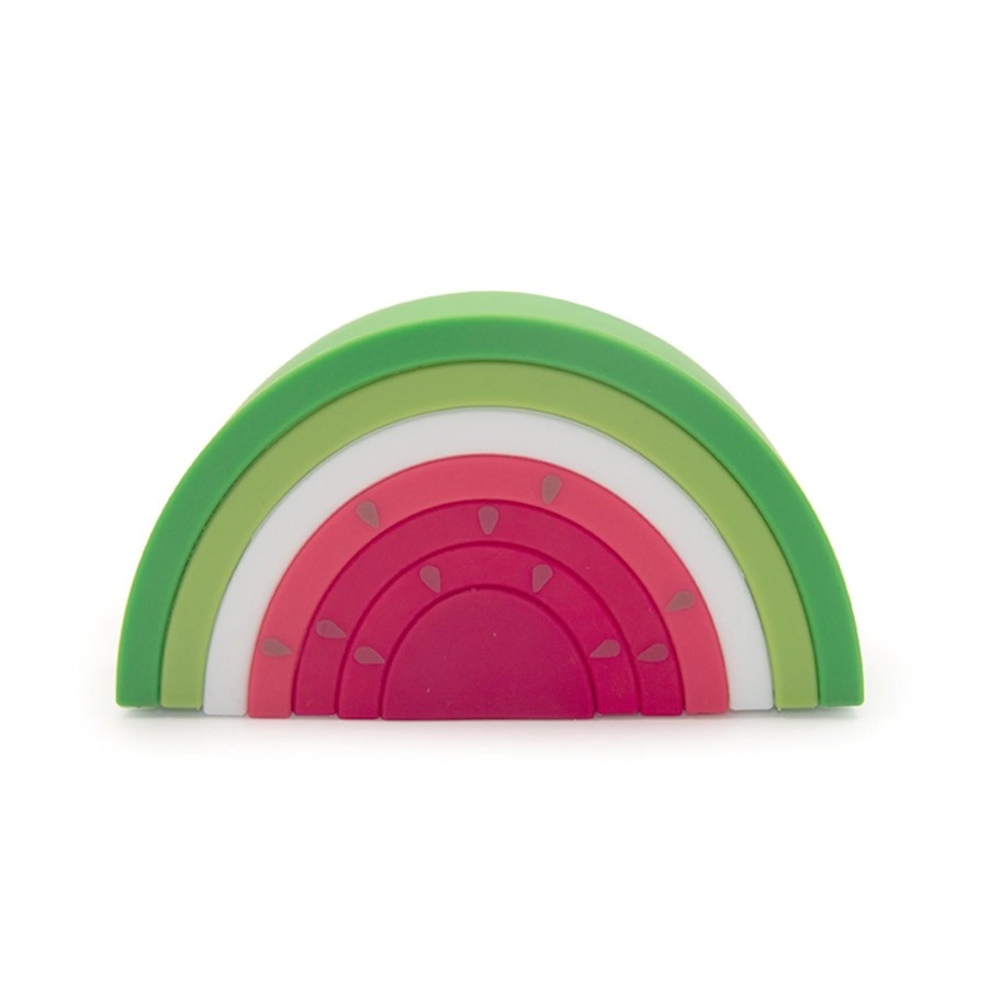 Toys Hands Craft US, Inc. | Silicone Baby Toys: Watermelon Silicone Stacker