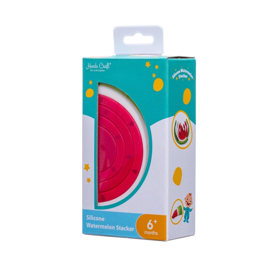 Toys Hands Craft US, Inc. | Silicone Baby Toys: Watermelon Silicone Stacker