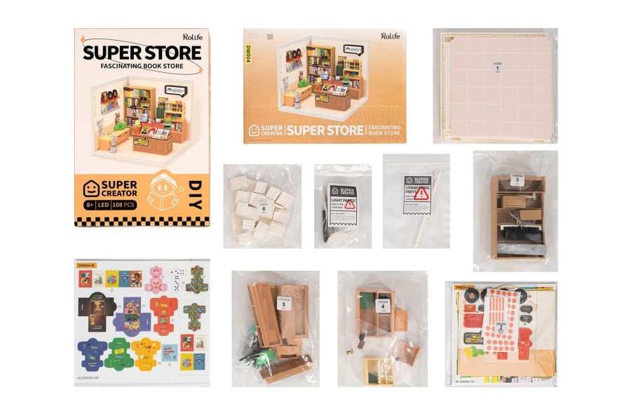 Diy Miniatures Kits Hands Craft US, Inc. | Diy Miniature Dollhouse Kit | Fascinating Book Store