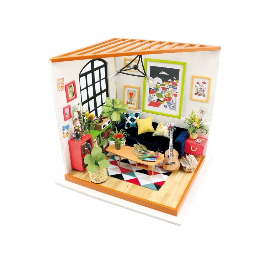 Diy Miniatures Kits Hands Craft US, Inc. | Diy Miniature Dollhouse Kit | Locus' Sitting Room