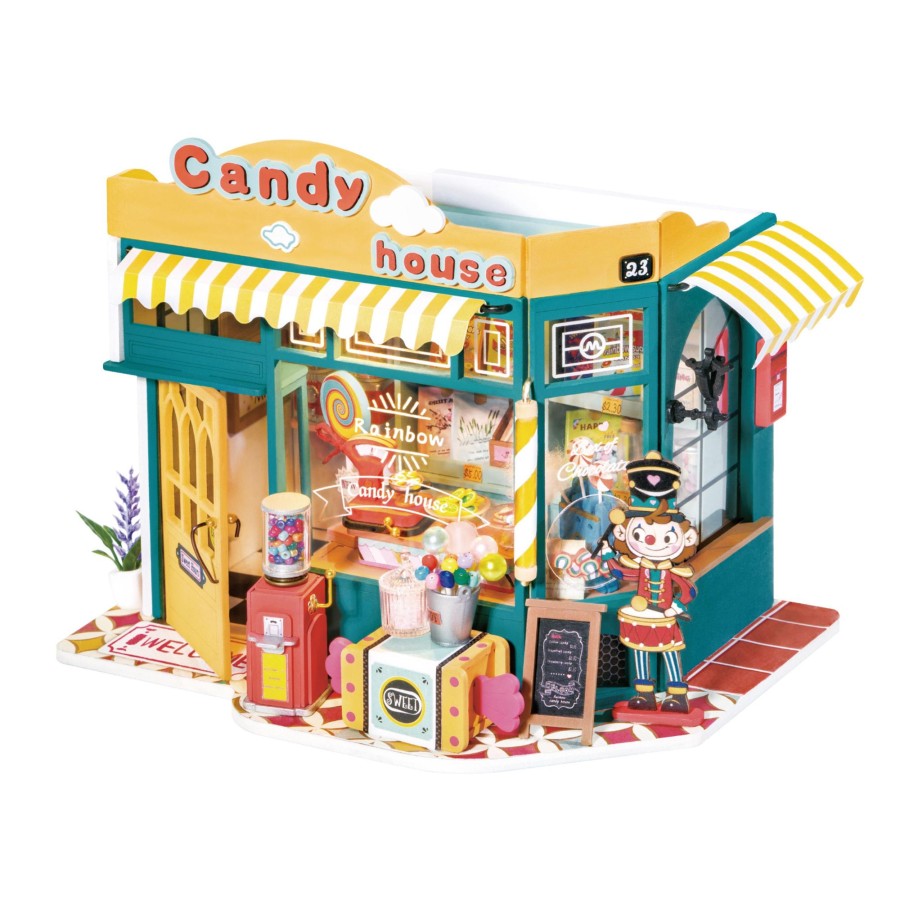 Diy Miniatures Kits Hands Craft US, Inc. | Diy Miniature Store Kit | Rainbow Candy House