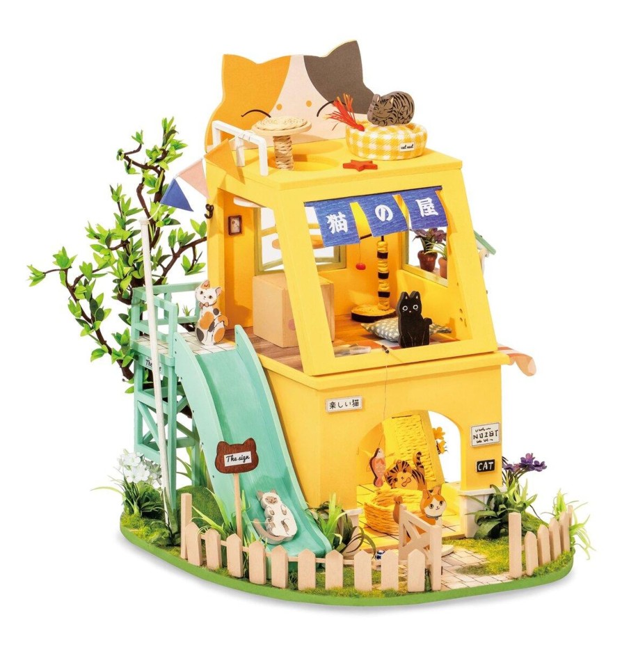 Diy Miniatures Kits Hands Craft US, Inc. | Miniature Kit | Cat House