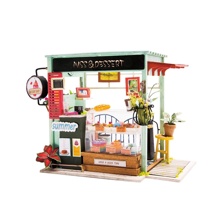 Diy Miniatures Kits Hands Craft US, Inc. | Diy Miniature Dollhouse Kit | Ice Cream Station