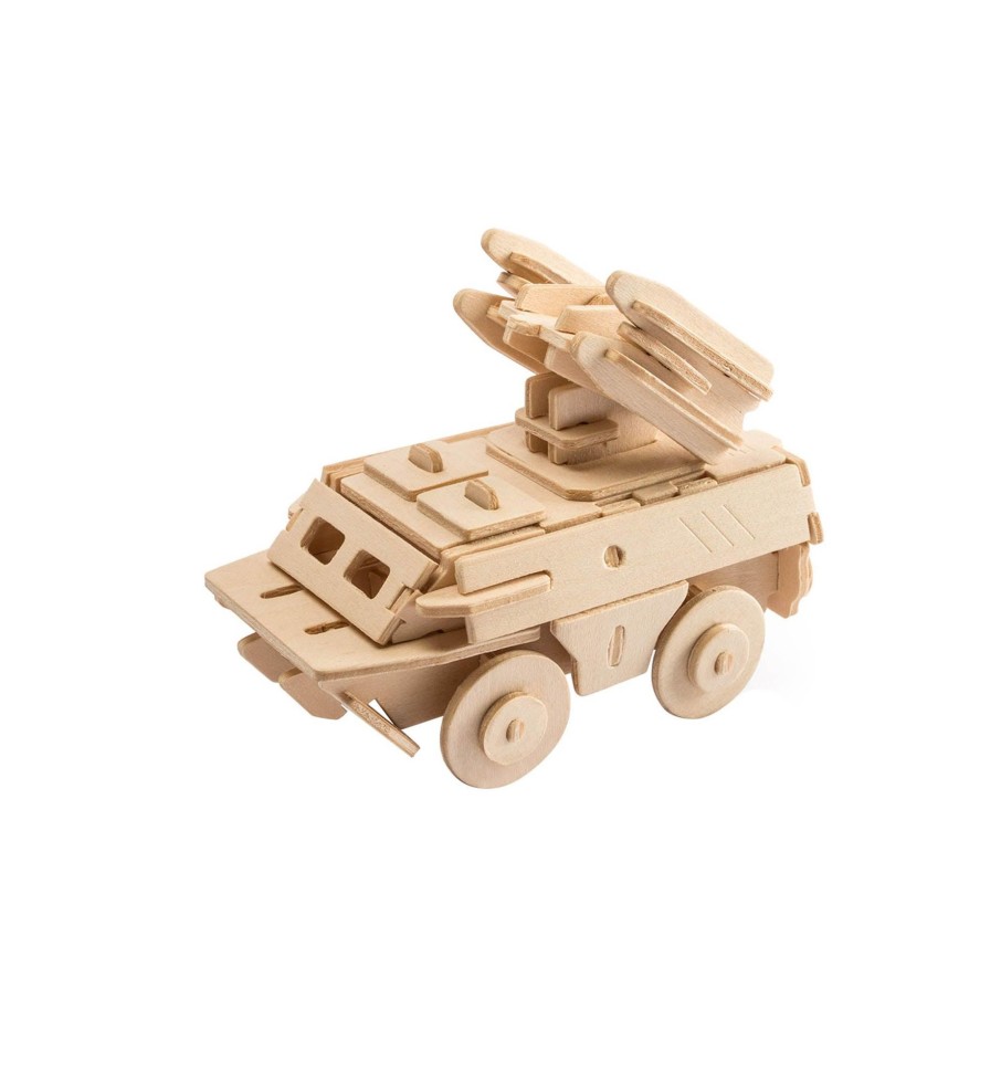 3D Puzzles Hands Craft US, Inc. | 3D Classic Wooden Puzzle | Anti-Aircraft Vehicle