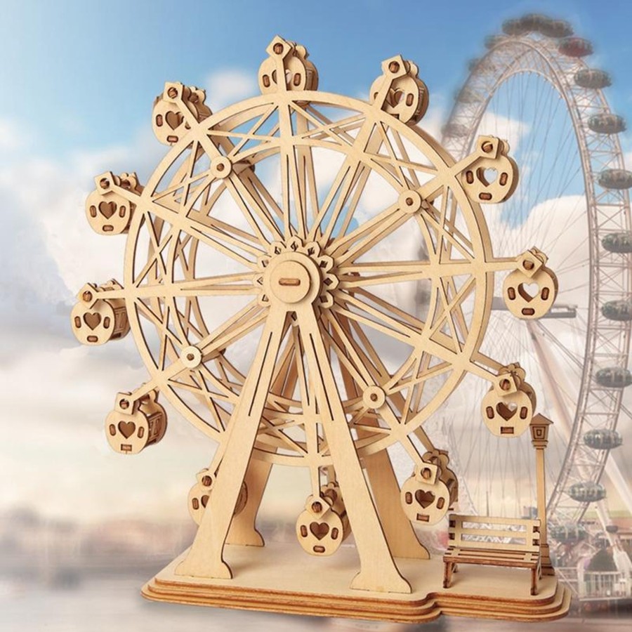 3D Puzzles Hands Craft US, Inc. | 3D Modern Wooden Puzzle | Ferris Wheel