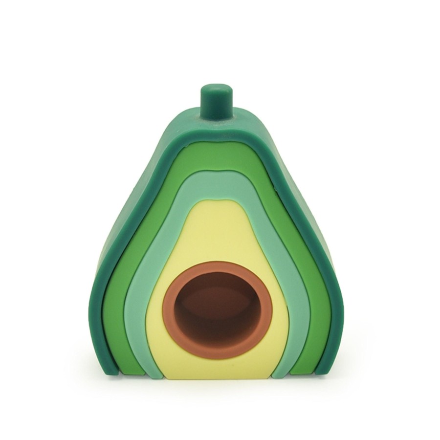 Toys Hands Craft US, Inc. | Silicone Baby Toys: Avocado Silicone Stacker