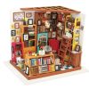 Diy Miniatures Kits Hands Craft US, Inc. | Hands Craft Diy Dollhouse Miniature Kit | Sam'S Study (Dg102)